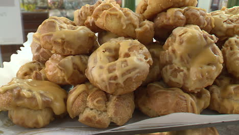 delicious glazed pastries