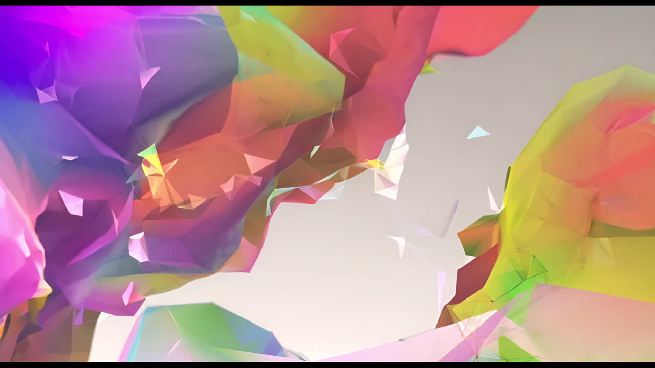 animación de formas coloridas que se mueven sobre un fondo gris