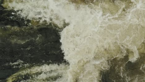 White-water-rapids-close-top-down-shot-4K-SLOW-MOTION