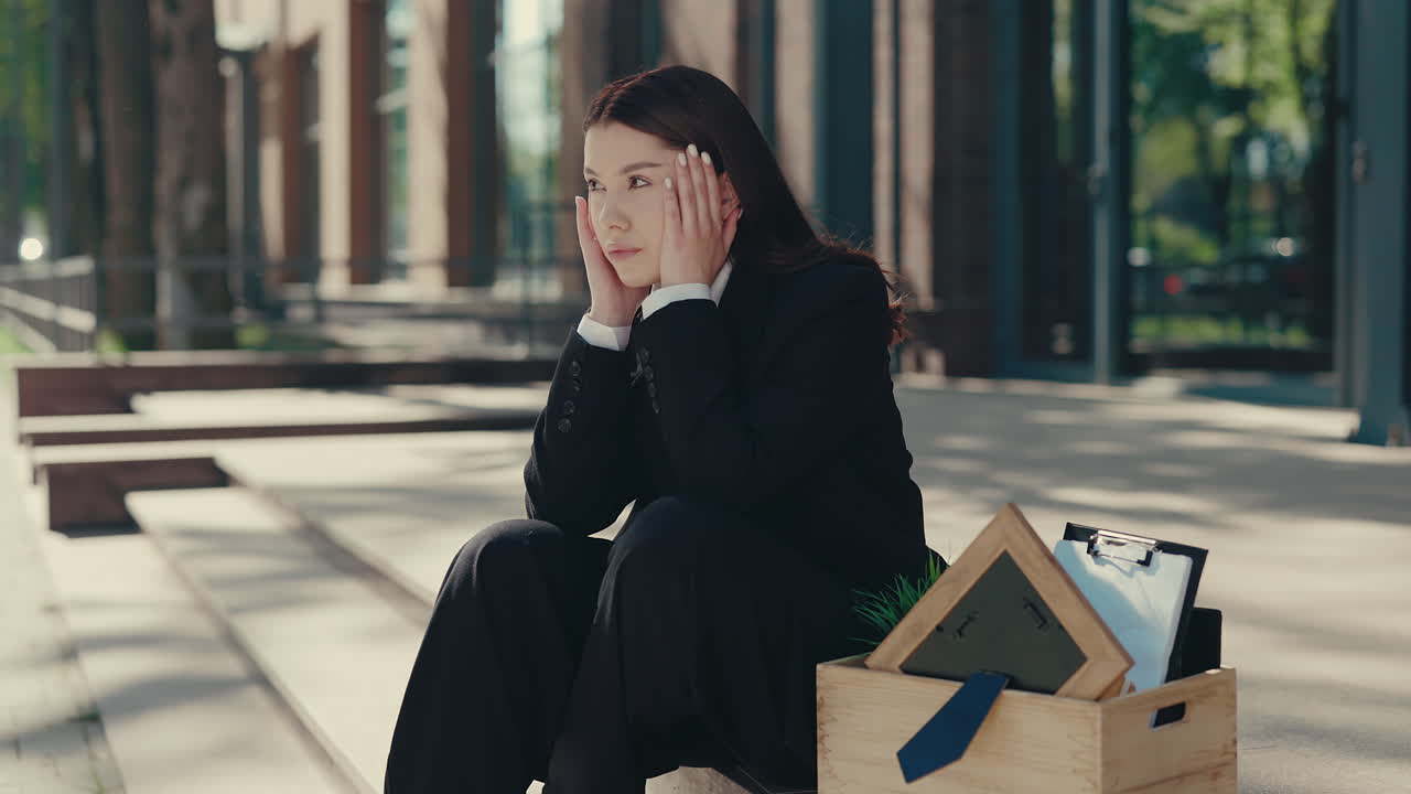 Woman Unemployed and Stressed