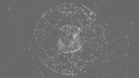 animation of network of connections over dark background