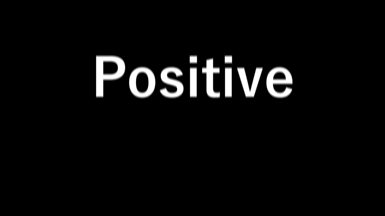 Positive text animation message motion graphics