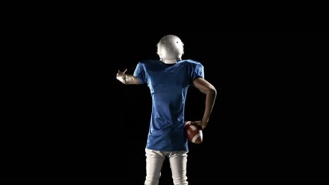 American-football-player-playing