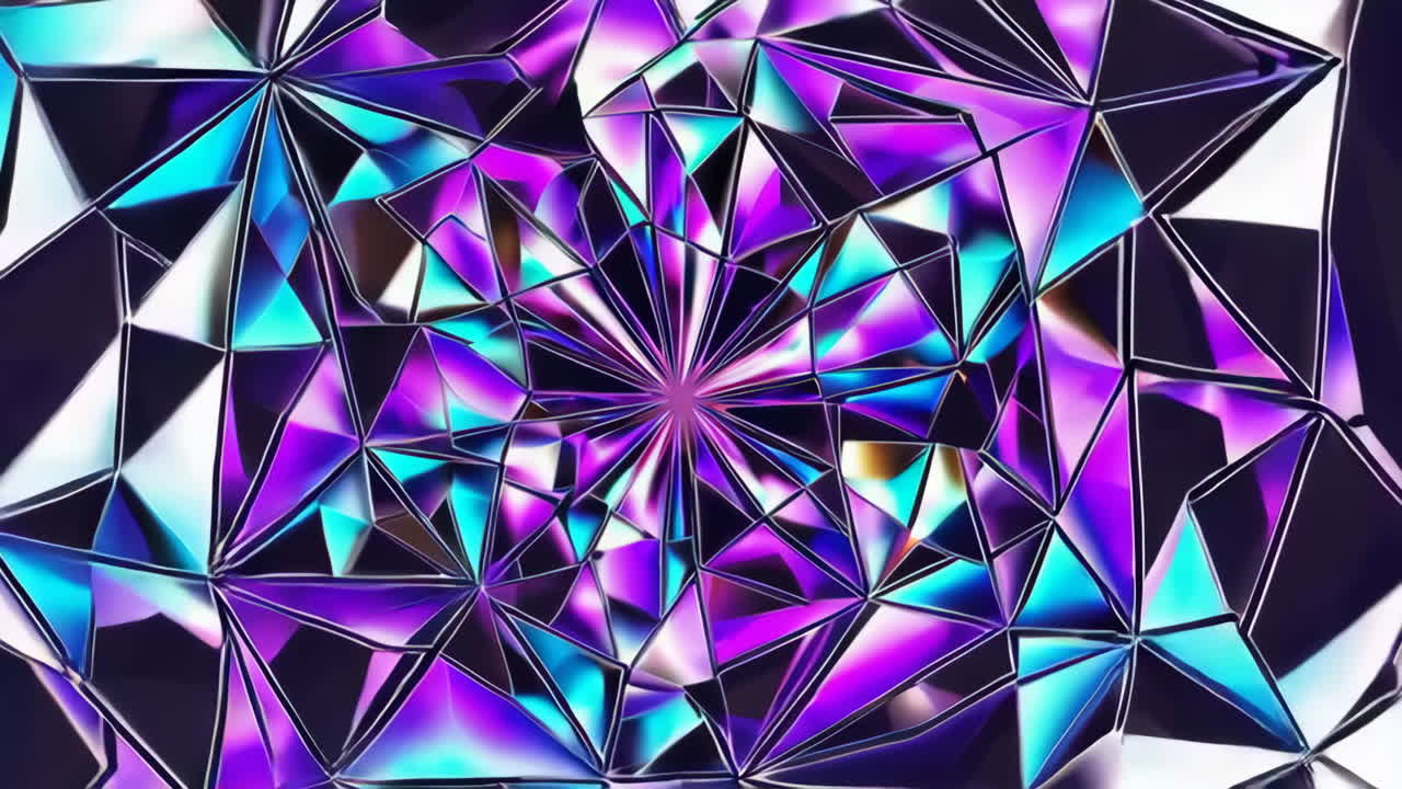 Abstract Geometric Crystal Pattern