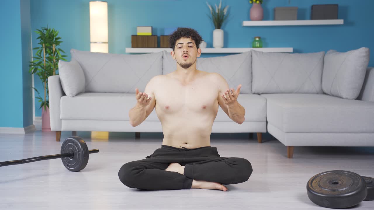 스포츠를 하는 젊은 운동선수, 운동, 건강한 생활 방식.