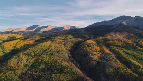 aspens turning on kebler pass, colorado