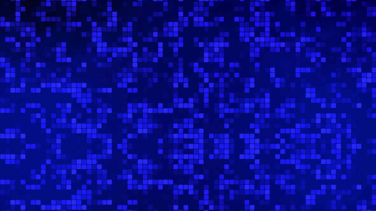Animated blue Digital Square looped technology Background appears and disappears, looped