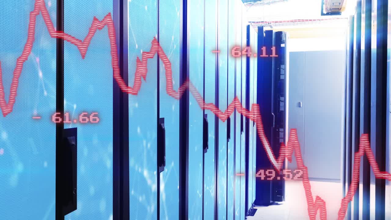 서버  ⁇  위의 그래프로 금융 데이터 처리의 애니메이션