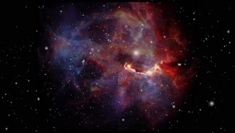 nebula clouds appearing in the dark universe