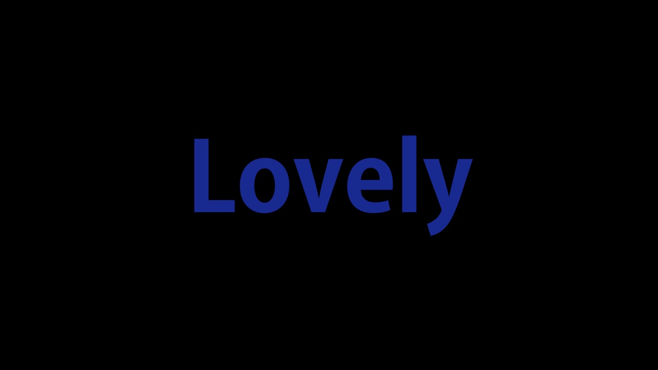 Motion graphics de mensagem de animação de texto adorável