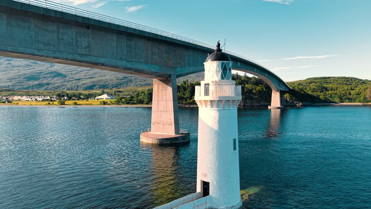 Lighthouse and Bridge Scenic View