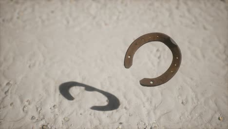 extreme-slow-motion-old-rusty-metal-horseshoe