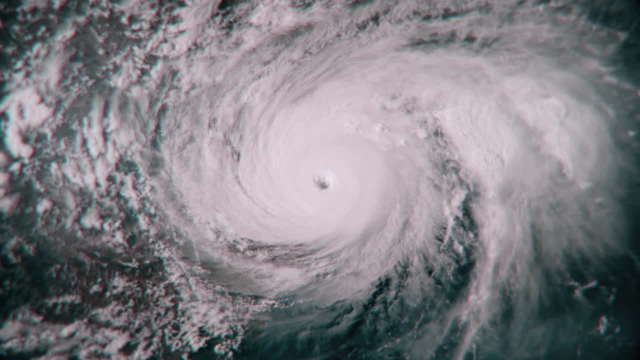 허리케인 하비가 상륙하기 몇 시간 전에