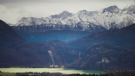 a hydropower plant in the picturesque landscape of the german alps