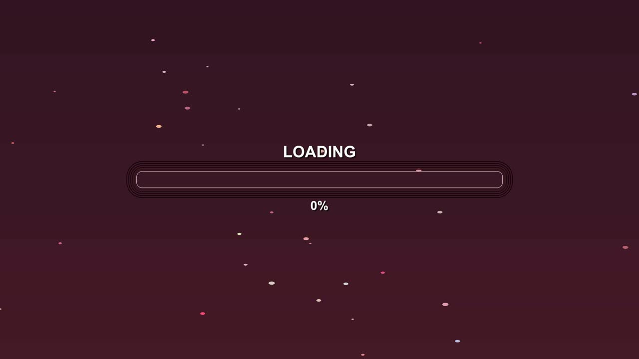 A loading screen shows a progress bar reaching 99 percent, indicating that content is about to become available. Viewers anticipate the start of a video or stream event
