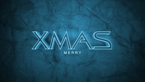 texto de feliz navidad monocromático oscuro en degradado azul