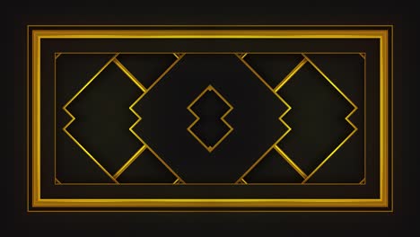 gold geometric frame background
