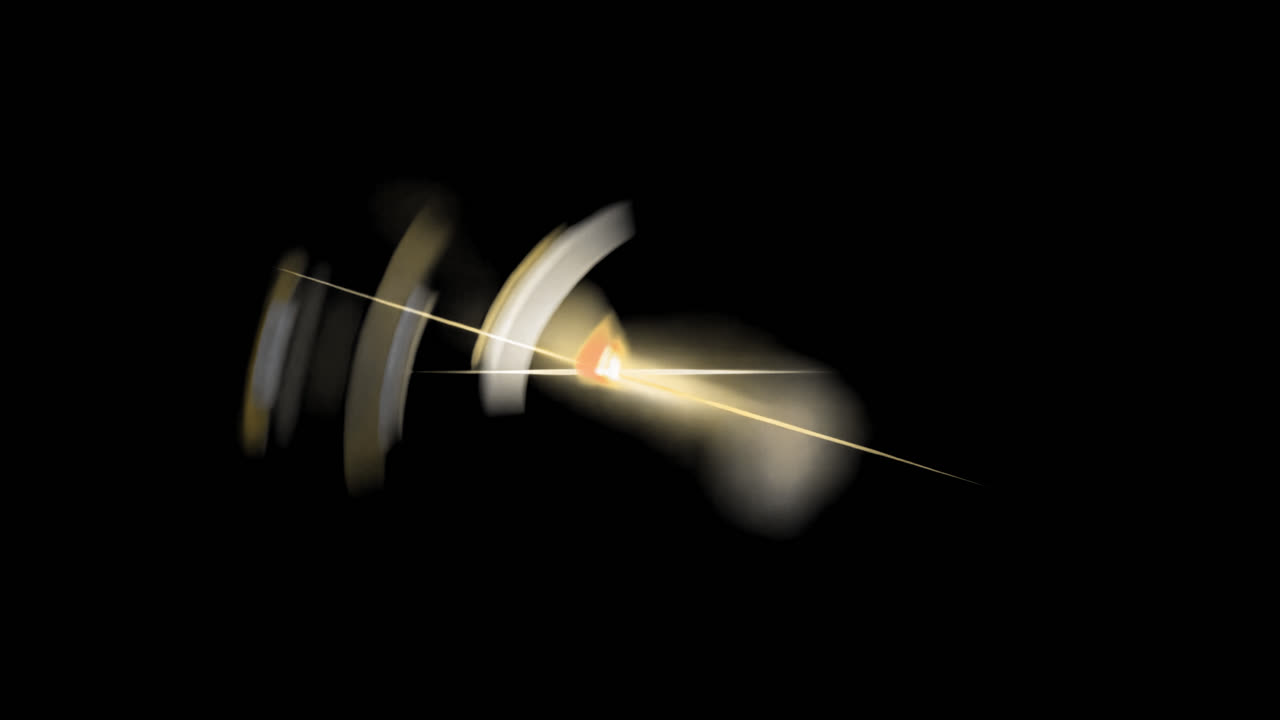 Abstract light streaks motion animated overlay, transparent 4K video, alpha channel, ProRes 4444