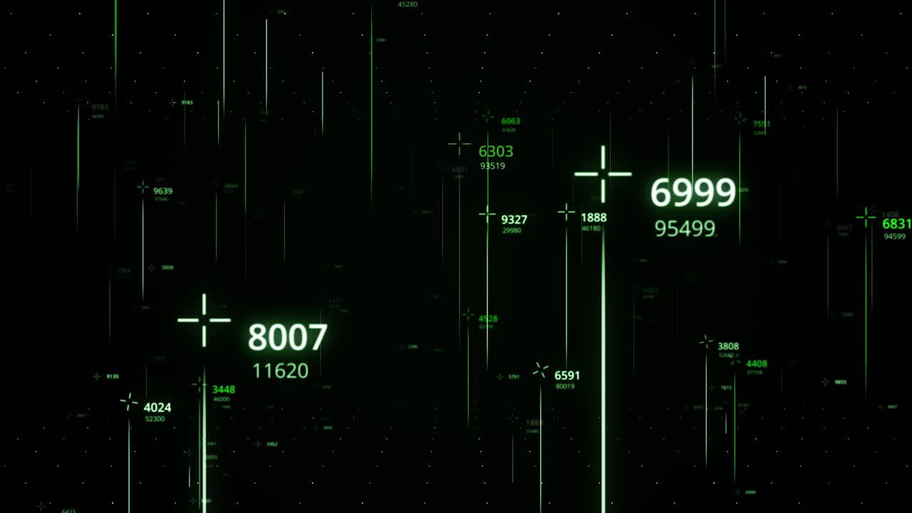 Abstract Digital Data Visualization