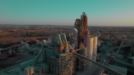 006#-Nesher-Cement-Factory,-Ramla,-israel-Industrial-Area---aerial-pull-out-reveal