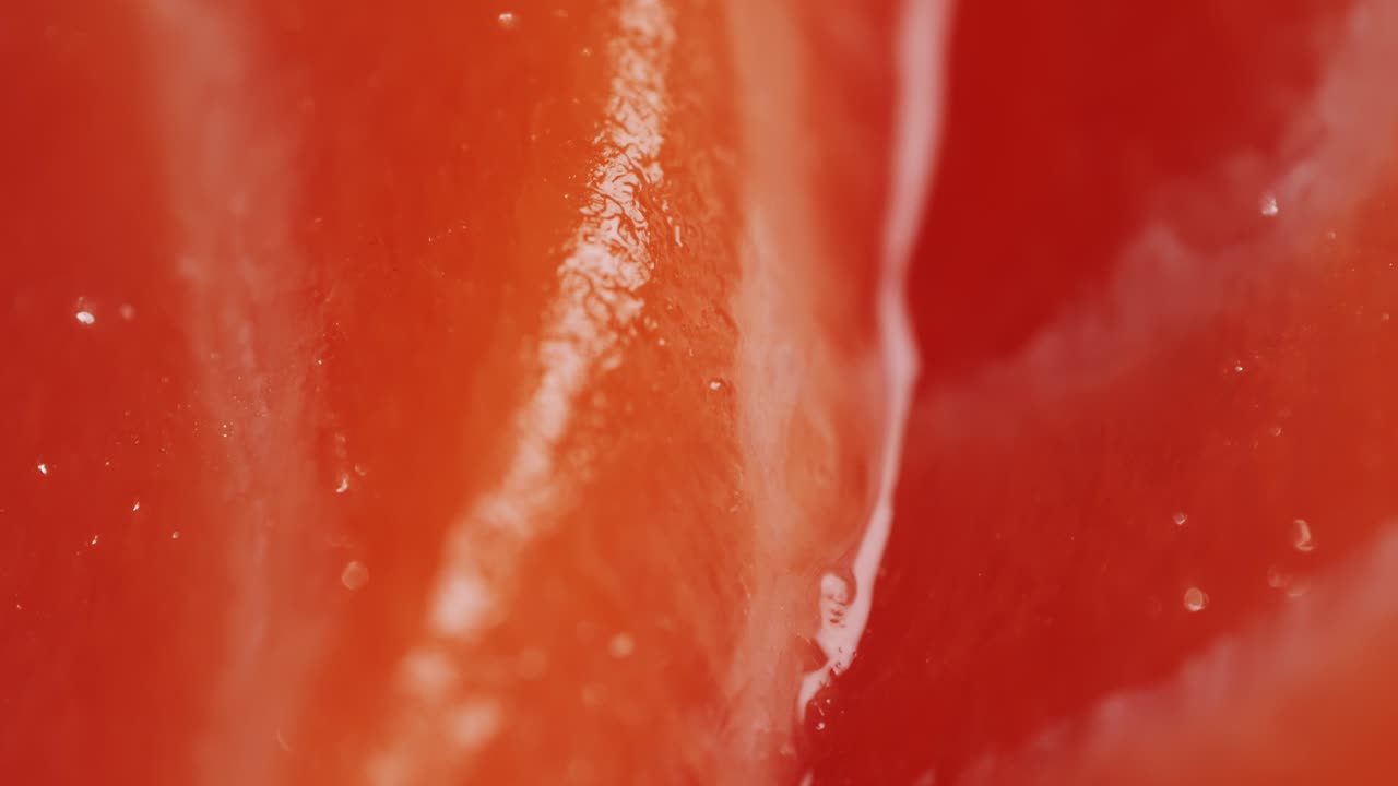 Close up of Red Pepper Slice