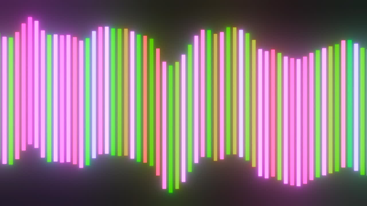 linee verticali luminose al neon