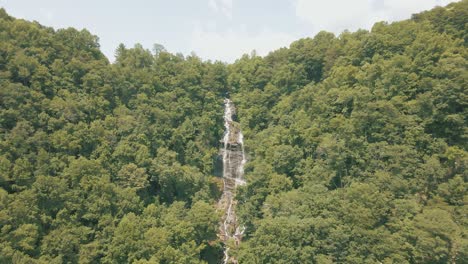 stunning drone footage reveal of amicalola falls in georgia
