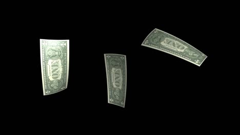 multiple one-dollar bill notes spinning in motion, representing finance, economy, wealth, and monetary concepts in a dynamic financial setting.