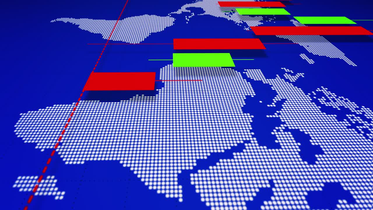 세계 지도 를 가진 불 차트