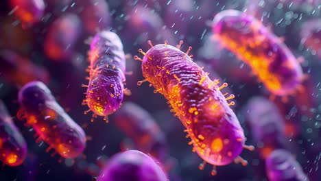 close-up view of microscopic organisms