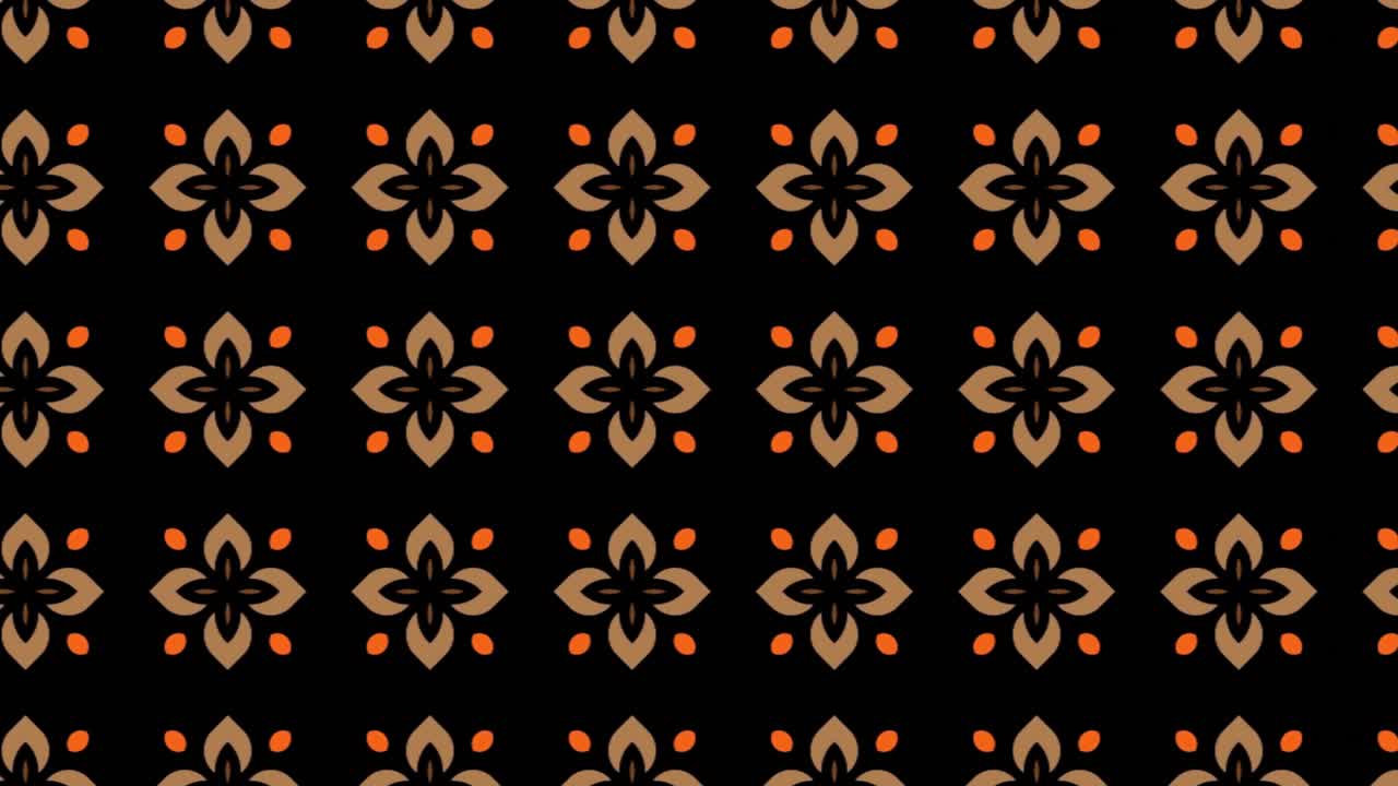 patrón gráfico de mosaico tibetano sin costuras deslizándose hacia un lado. abstracto