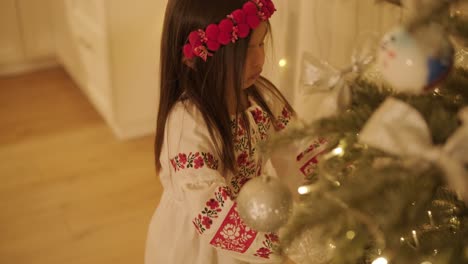 mother and daughter preparing for christmas celebration