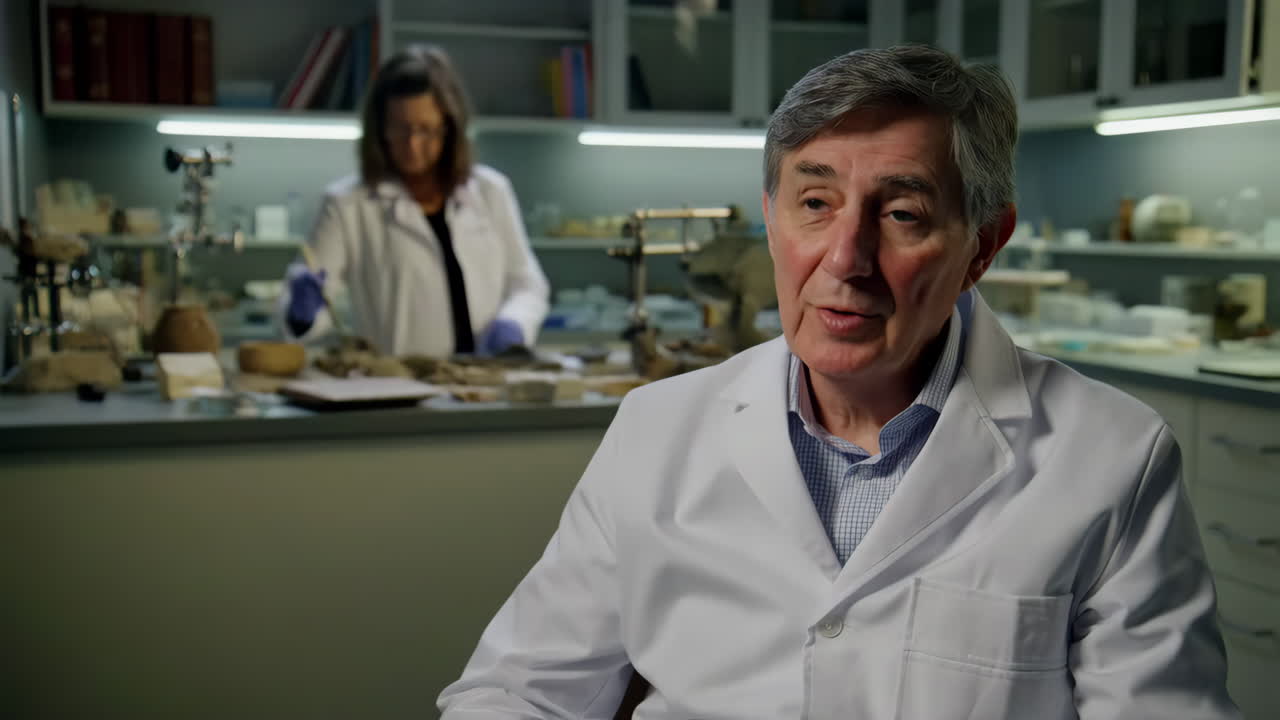 Scientists Conducting Research and Conservation in a Laboratory