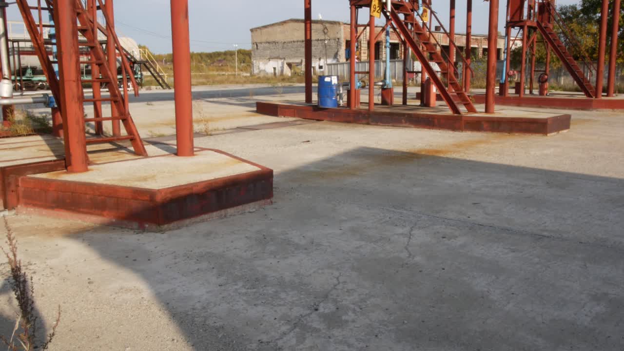 Estación de servicio abandonada