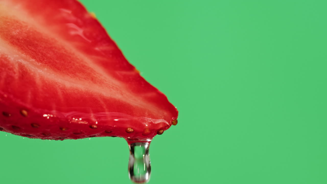 Close-up of a Strawberry Slice