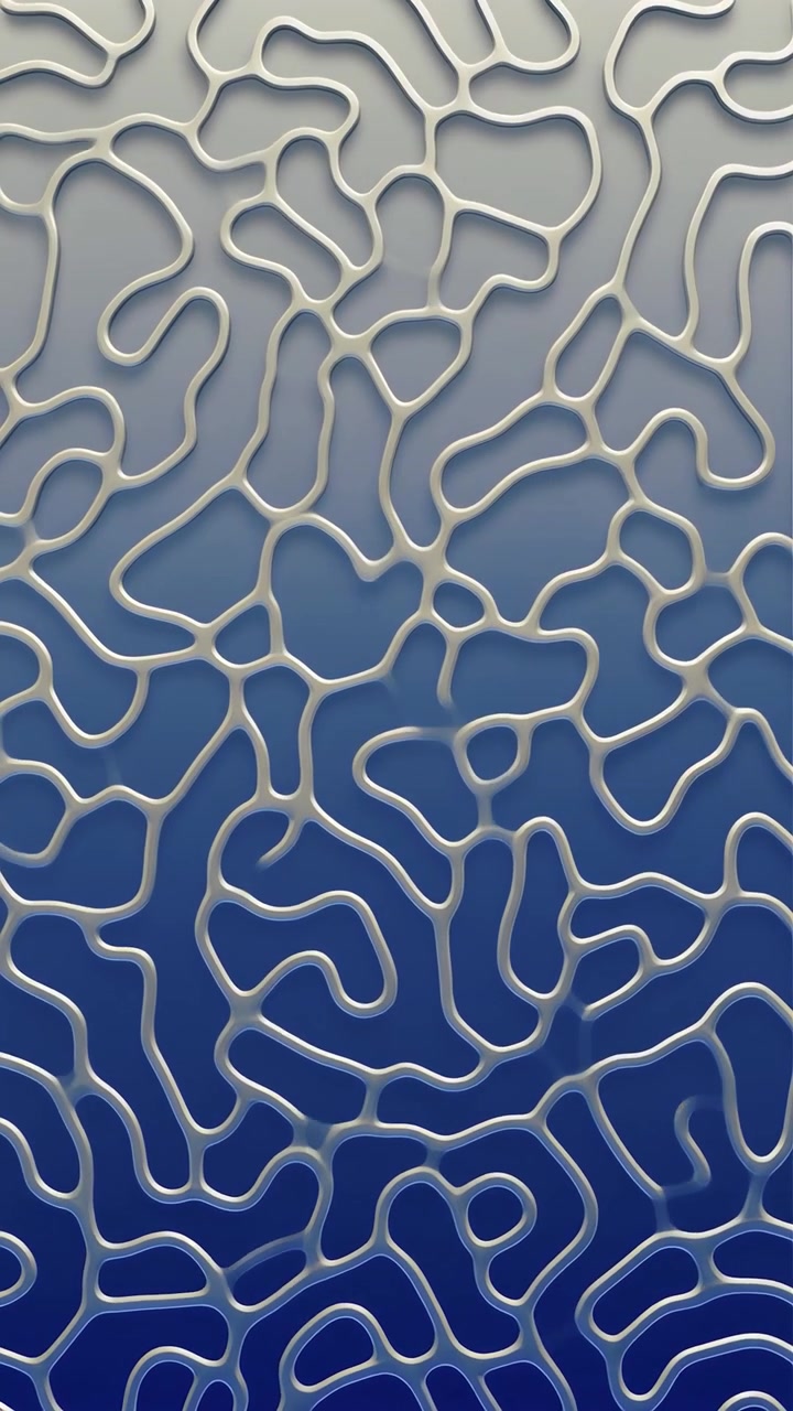 Animated Abstract Organic Pattern with Blue and Grey Gradient