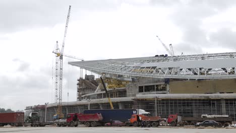 estadio en construcción
