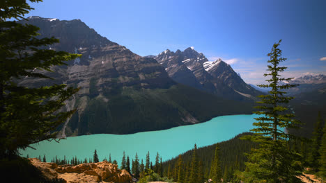 beautiful river and snow capped mountain 4k