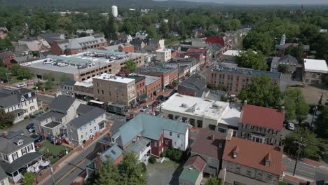 downtown leesburg drone parallax aerial