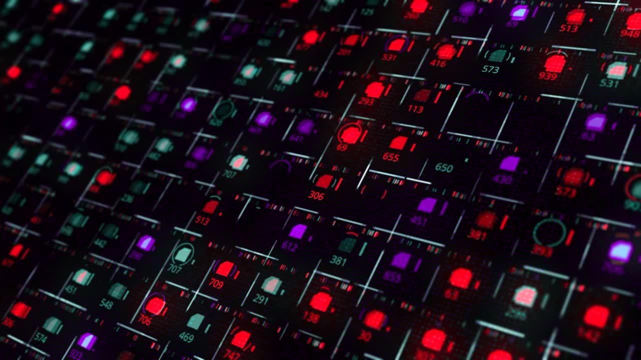 Abstract Data Visualization Grid