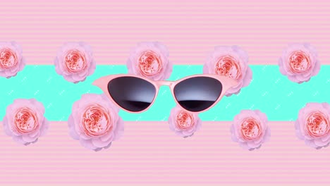 animation design. stylish sunglasses. spring summer mood