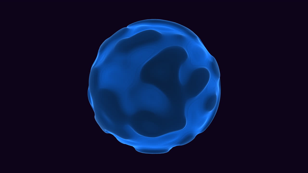 A simple yet mysterious image showing a lone blue ball against a dark backdrop, evoking notions of discovery or play in an enigmatic setting