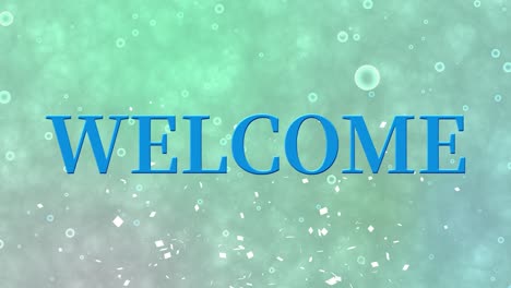 welcome message text animation motion graphics