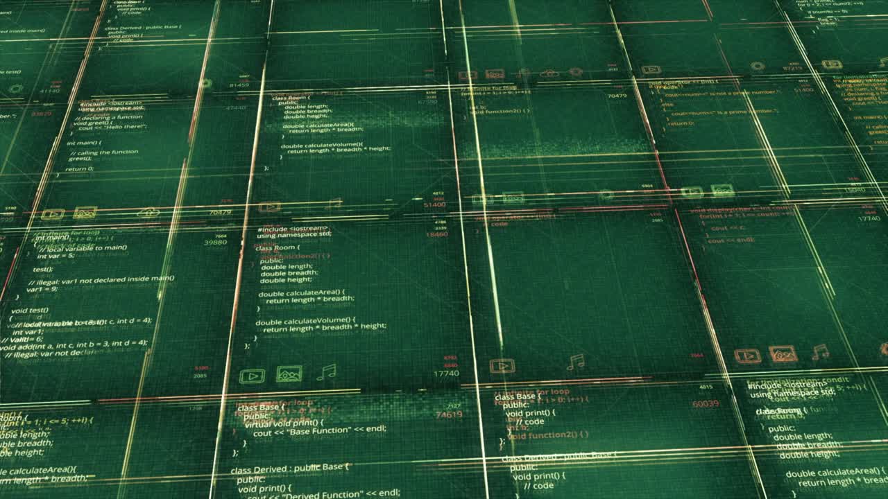 Abstract Digital Code Visualization