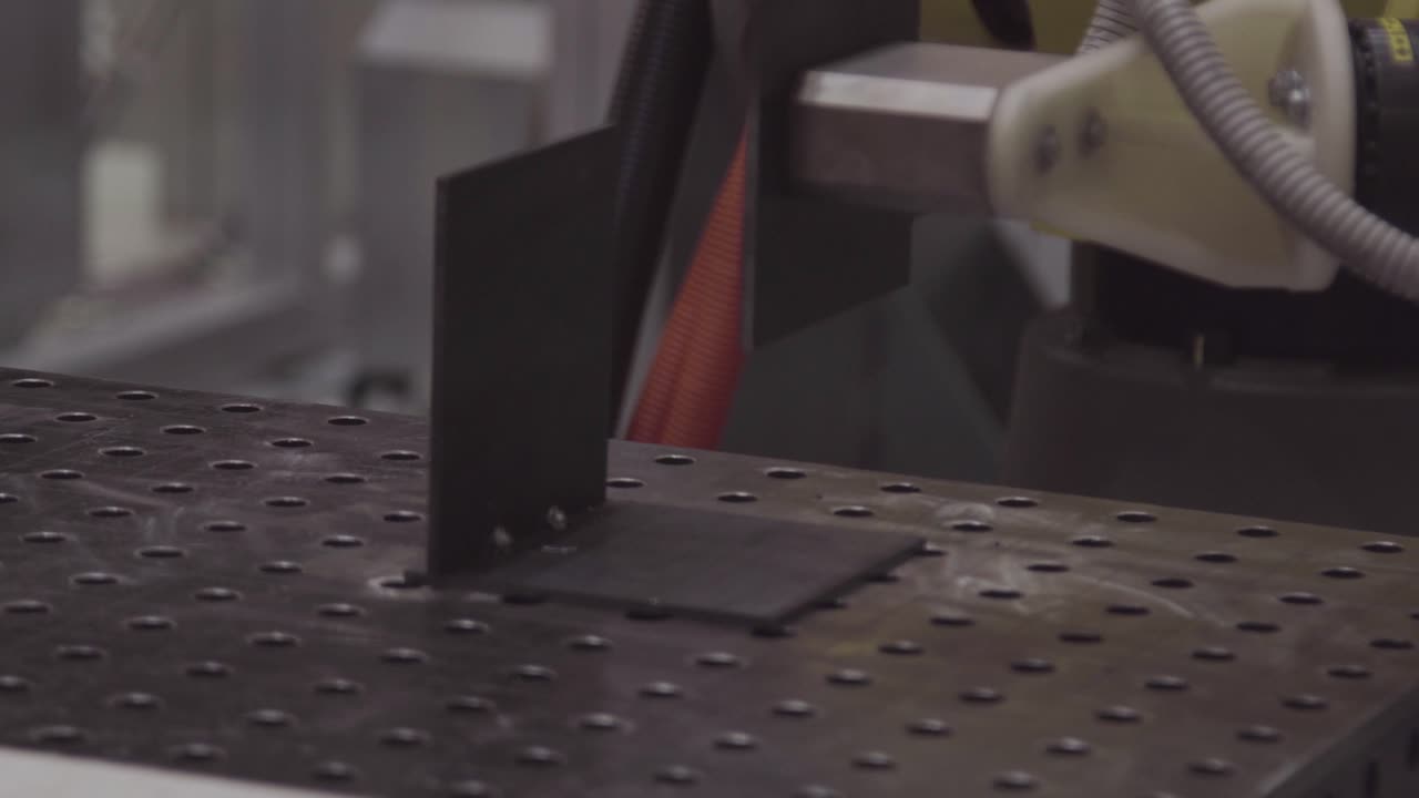 Industrial Robot Welding Metal Plate