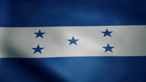 bandera de honduras, cámara lenta ondeando