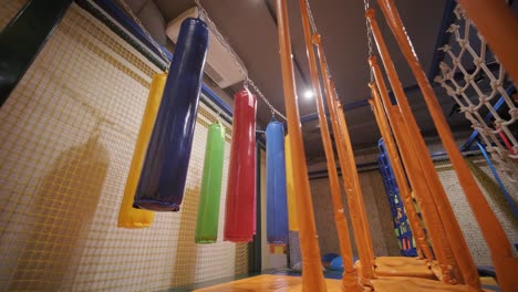 indoor obstacle course in children's play area