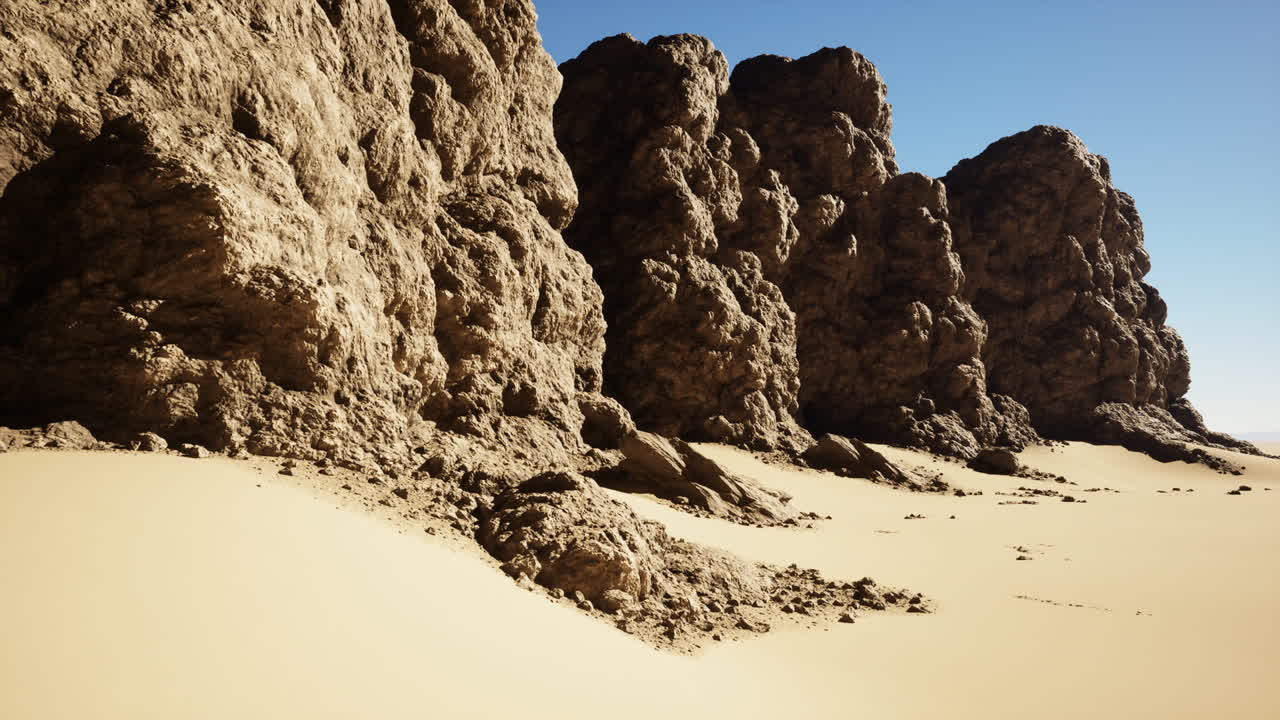 impresionante paisaje desértico con dunas de arena y formaciones rocosas