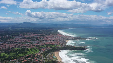 Stadtgebiet-Von-Bayonne-Anglet-Biarritz,-Baskische-Provinz-Labourd,-Sandküste