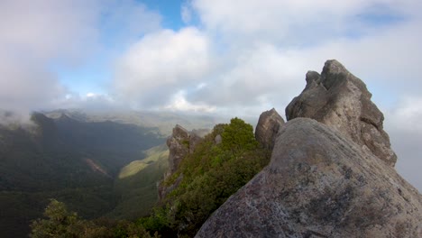 Time-Lapse-of-the-Pinnacles,-Coromandel,-New-Zealand